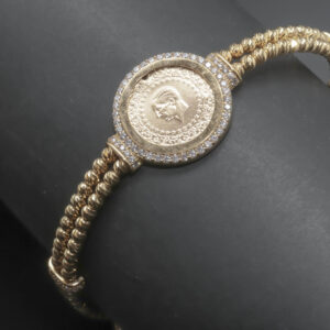 Kugle armbånd med 25 kurush i 14 karat guld