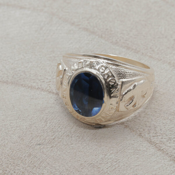 Herrering med Grønlandsmotiv i 14 karat guld