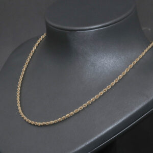 Bjørn Borg halskæde i 14 karat guld – klassisk reb-design