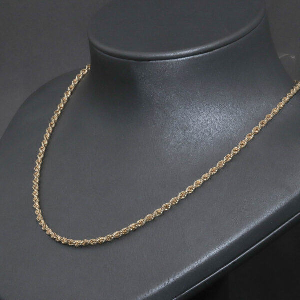 Bjørn Borg halskæde i 14 karat guld – klassisk reb-design