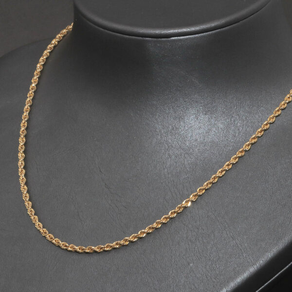 Bjørn Borg halskæde i 14 karat guld – klassisk reb-design