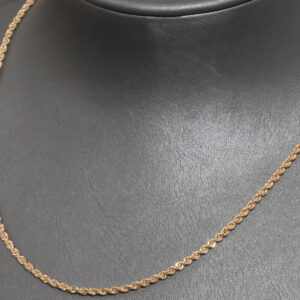 Bjørn Borg halskæde i 14 karat guld – klassisk reb-design