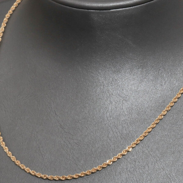 Bjørn Borg halskæde i 14 karat guld – klassisk reb-design