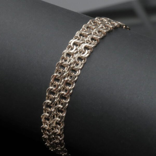 Dobbelt Bismarck armlænke i 14 karat guld – klassisk og eksklusiv