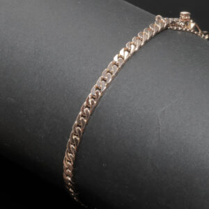 Panzer armlænke i 14 karat rødguld – klassisk og stilfuld