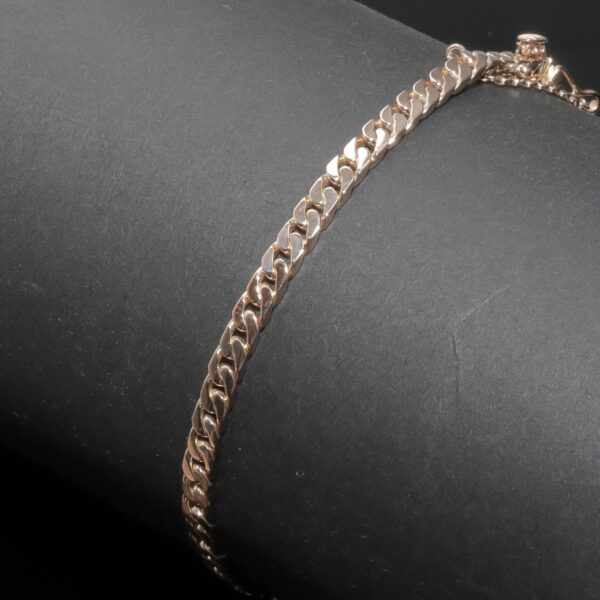 Panzer armlænke i 14 karat rødguld – klassisk og stilfuld