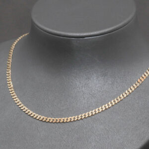 Panzer halskæde i 8 karat guld