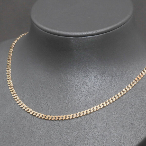 Panzer halskæde i 8 karat guld