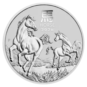 Lunar III Horse sølvmønt 1oz - 2026