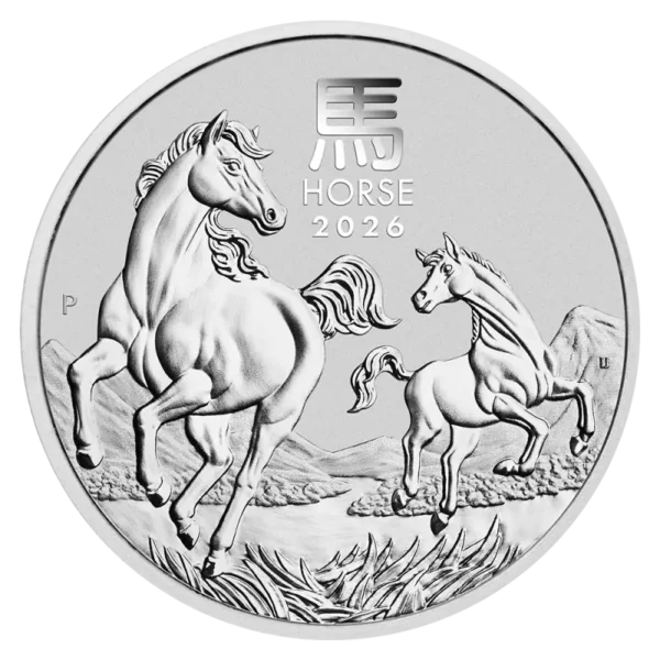 Lunar III Horse sølvmønt 1oz - 2026