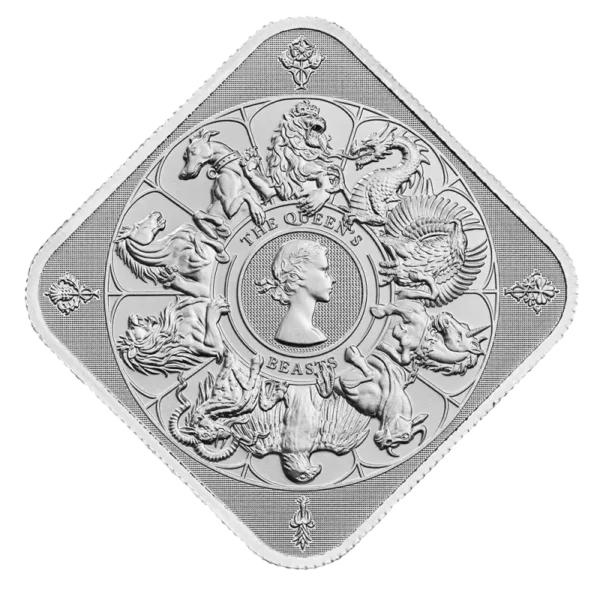 Queen's Beast Completer sølvbarre 1oz