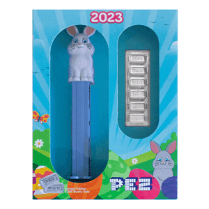 PEZ 2023 Påskehare Limited Edition - 6 x 5g sølvbarre
