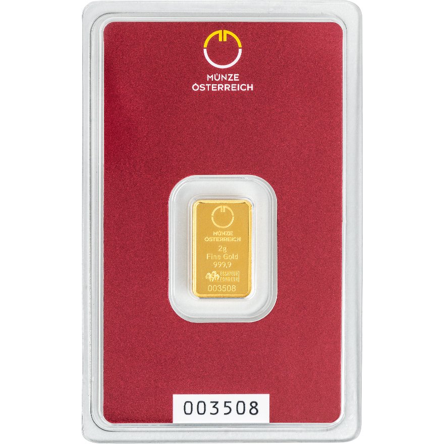 Münze guldbarre 2g