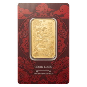 PAMP Suisse-Good Luck Dragon 1oz guldbarre