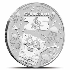 SpongeBob 25års jubilæum 1 oz sølvmønt - 2024