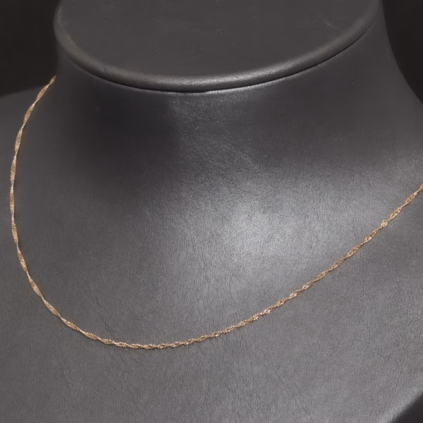 Singapore halskæde i 18 karat guld